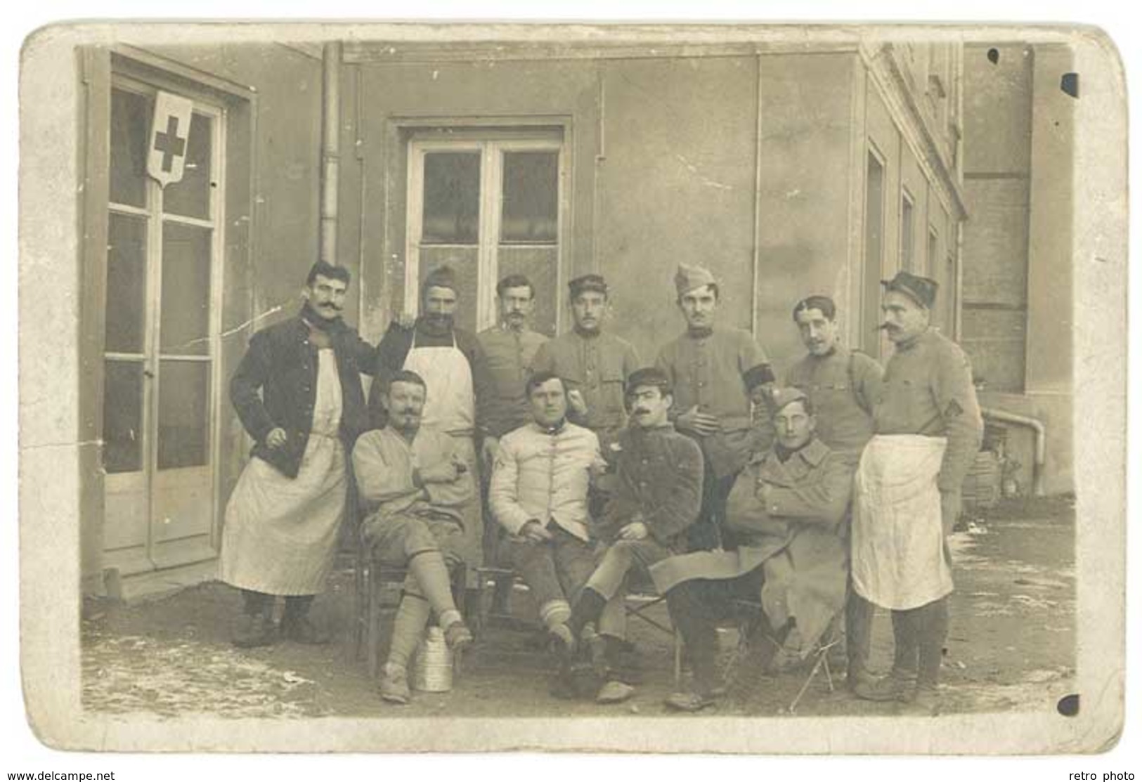 Cpa Carte-photo Soldats, 157e Infanterie Compagnie De Garde à Jausiers ( Basses-Alpes ) ( MI ) - Personnages