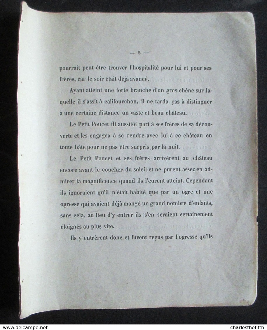 INTROUVABLE ! 6 GRAVURES COLOREES MAIN + pages livre complet * LE PETIT POUCIN - WENTZEL 1869 * !!!