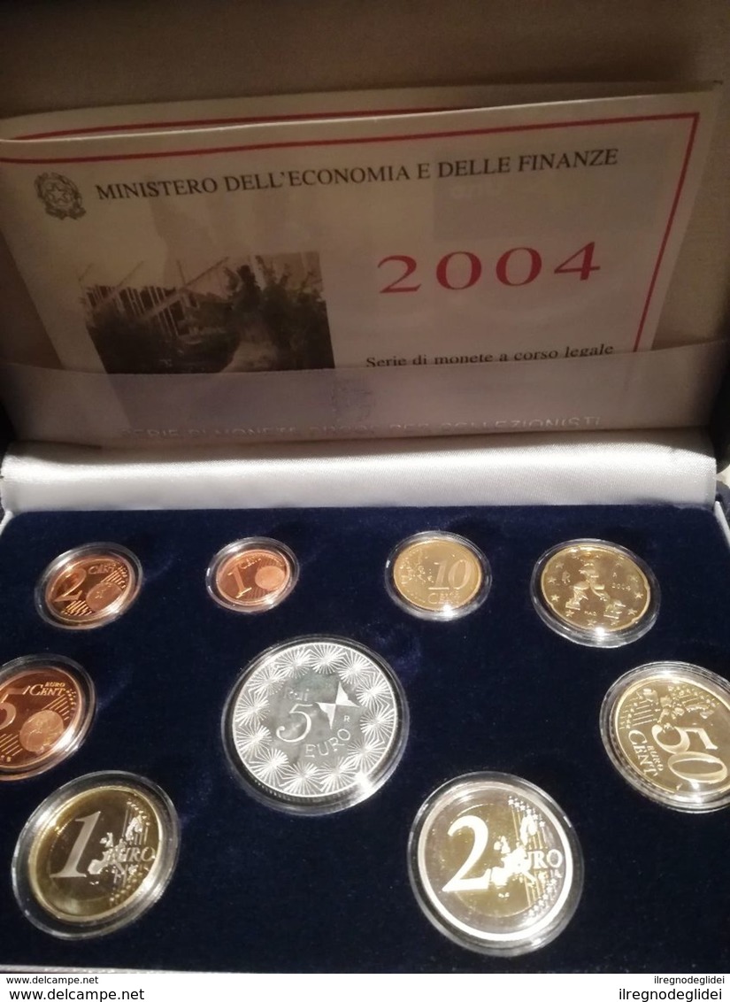 ITALIA - SERIE DI MONETE PROOF ANNO 2004 - INCLUSO COFANETTO - Italia