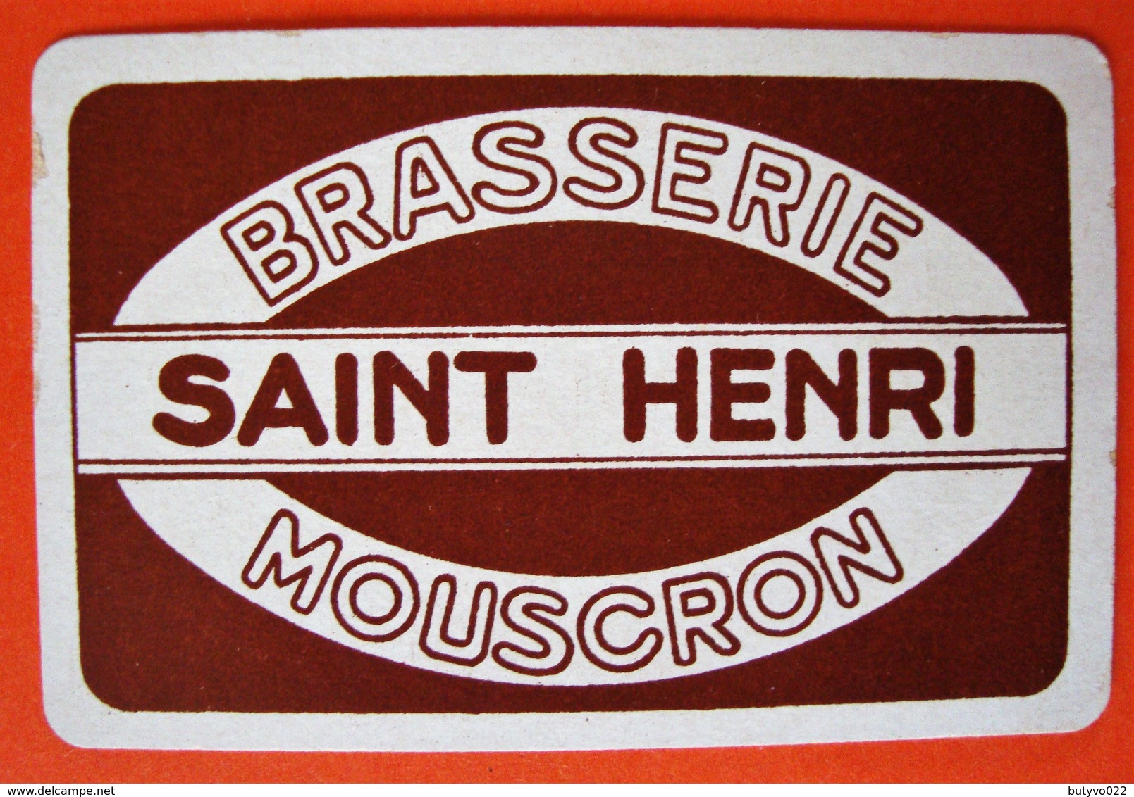 Une Carte à Jouer. Brasserie Saint-Henri. Mouscron - Autres & Non Classés