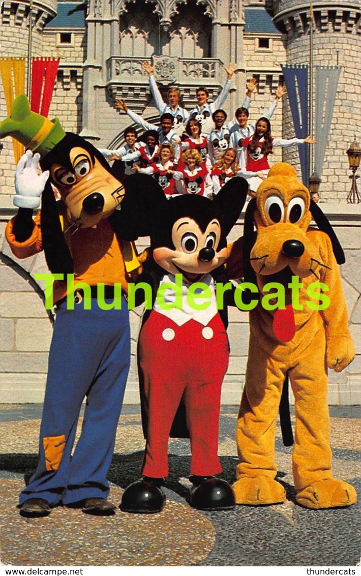 CPSM WALT DISNEY DISNEY WORLD DISNEYWORLD MICKEY GOOFY PLUTO - Disneyworld