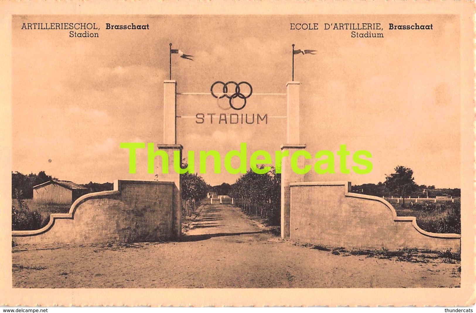 CPA ARTILLERIESCHOOL BRASSCHAAT STADION STADIUM ECOLE D'ARTILLERIE - Brasschaat