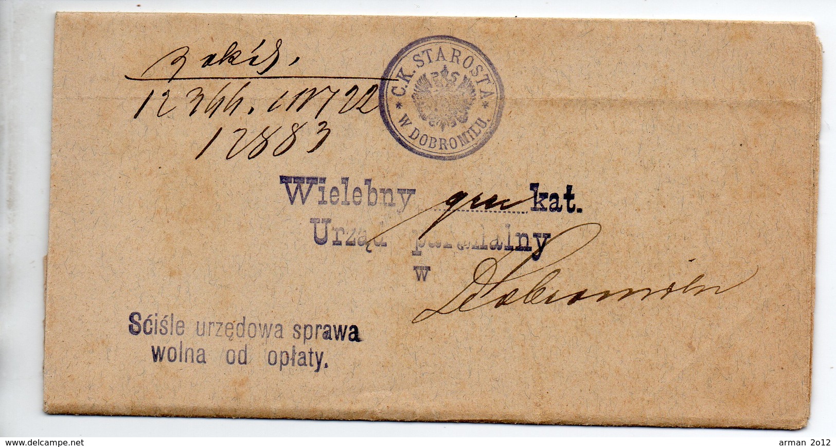 Poland Ukraina Dobromil 1915 - Covers & Documents