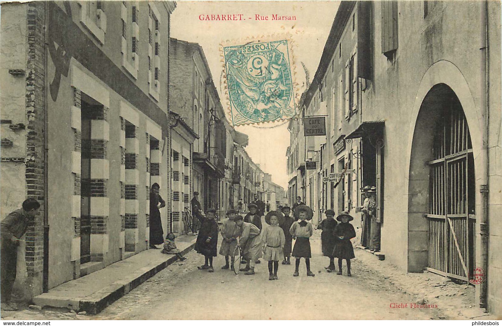 LANDES  GABARRET   Rue Marsan - Gabarret