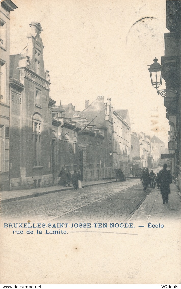 CPA - Belgique - Brussels - Bruxelles - St-Josse-ten-Noode - Ecole Rue De La Limite - St-Josse-ten-Noode - St-Joost-ten-Node