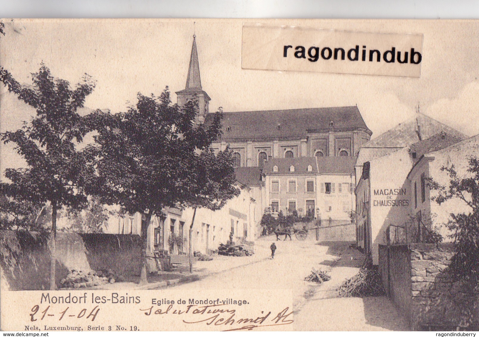 CPA - LUXEMBOURG - MONDORF-les-BAINS - EGLISE De MONDORF-VILLAGE - NELS N° 19 Sérrie 3 - - Mondorf-les-Bains