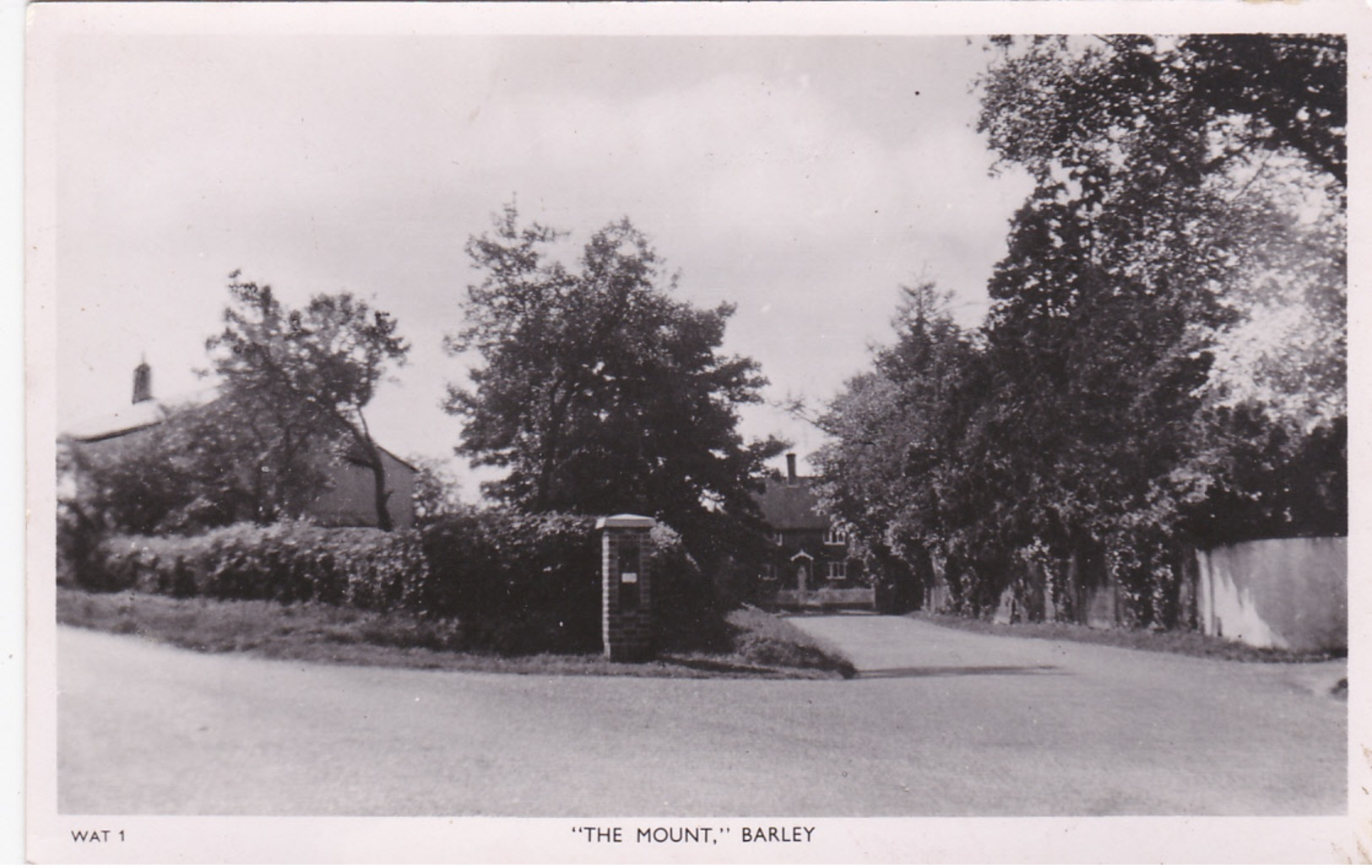 RP: BARLEY , N. Hertfordshire , England , 30-40s ; "The Mount" ; TUCK - Hertfordshire