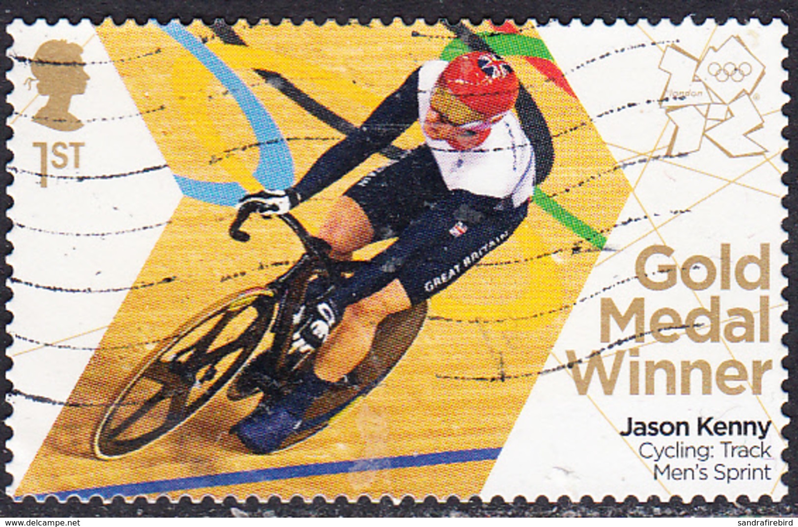 2012   GB Olympic Gold Medallists - Jason Kenny Cycling Sprint 1st SG3359 - Used Stamps