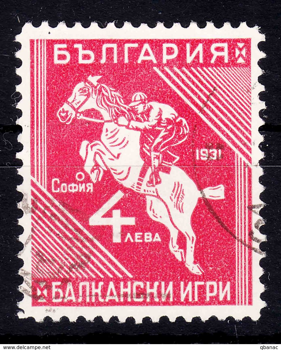 Bulgaria 1931 Sport Balkan Games Horse Riding Mi#244 Used - Oblitérés