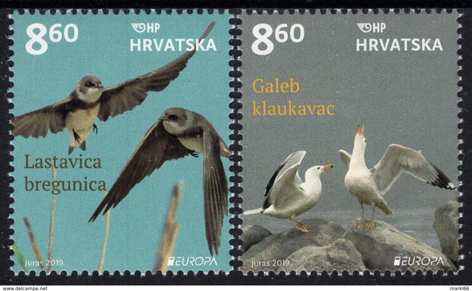 Croatia - 2019 - Europa CEPT - National Birds - Mint Stamp Set - Kroatië