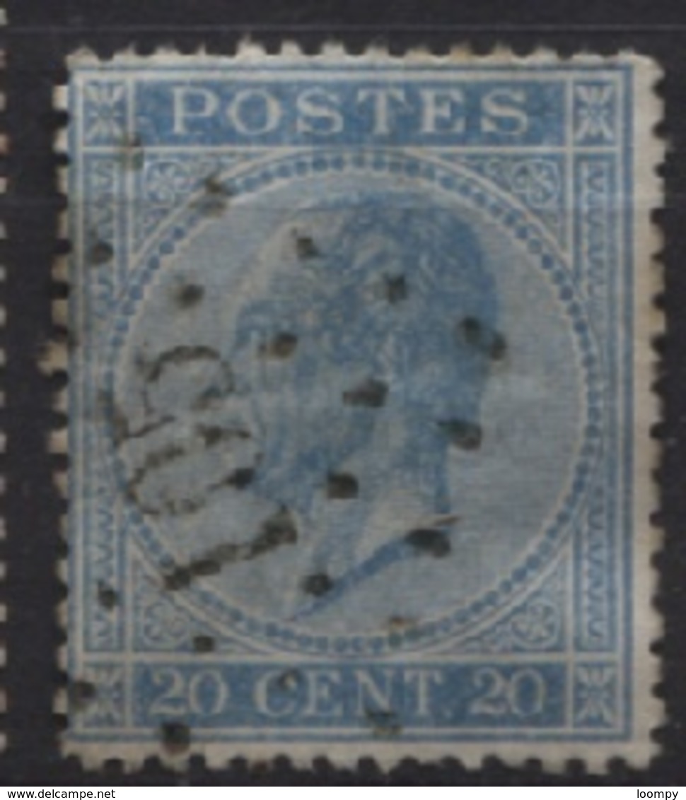 N°18 Obl. LP 105 ECAUSSINES ECAUSSINNES - 1865-1866 Profil Gauche