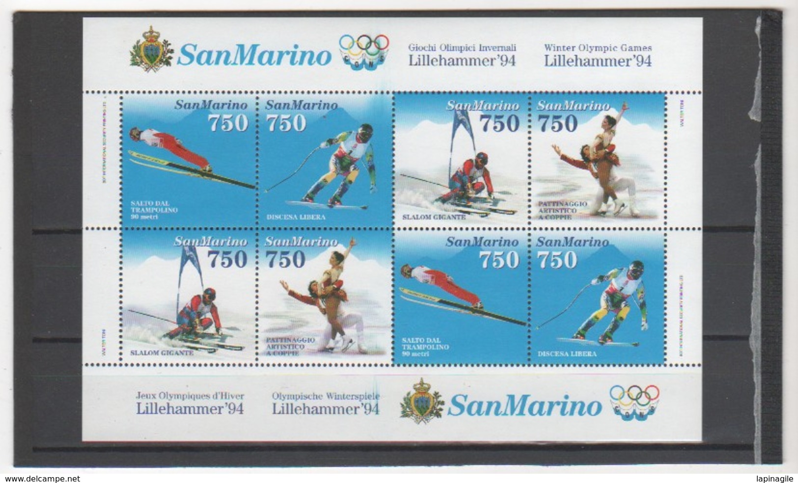 SAN MARINO 1994 YT N° 20 Neuf** MNH - Blocs-feuillets