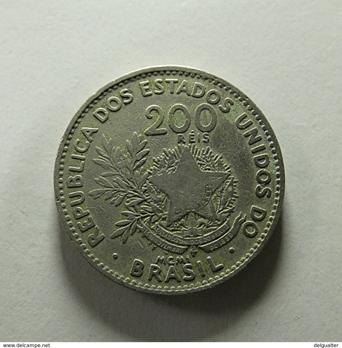 Brazil 200 Reis 1901 - Brazil