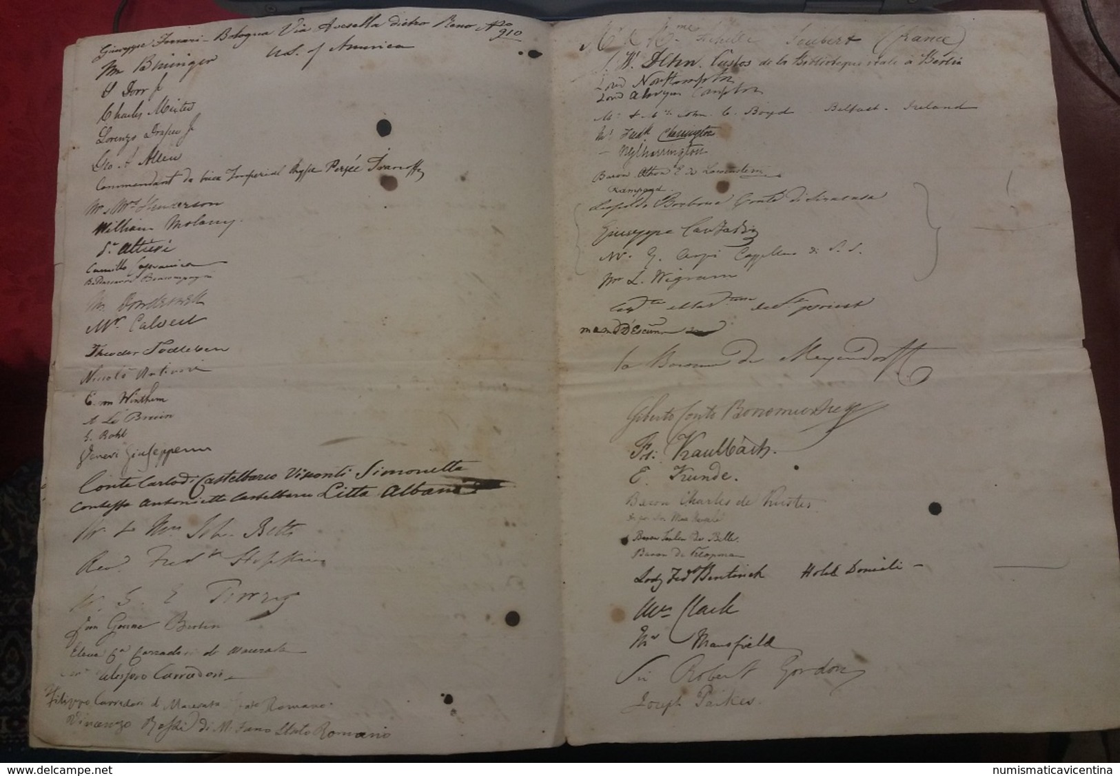 Libro Delle Firme Autografi Signatures Autographes 1840 > 1845 - Autres & Non Classés