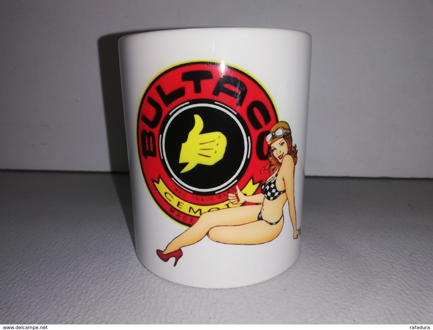 MUG BULTACO PIN UP Moto Cross Trial SHERPA MATADOR TSS TASSE Ceramique Coffee - Veicoli