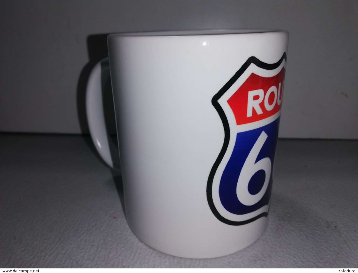 TASSE Ceramique MUG COFFEE ROUTE 66 HARLEY BIKER CADILLAC CHEVROLET BUICK FORD - Veicoli