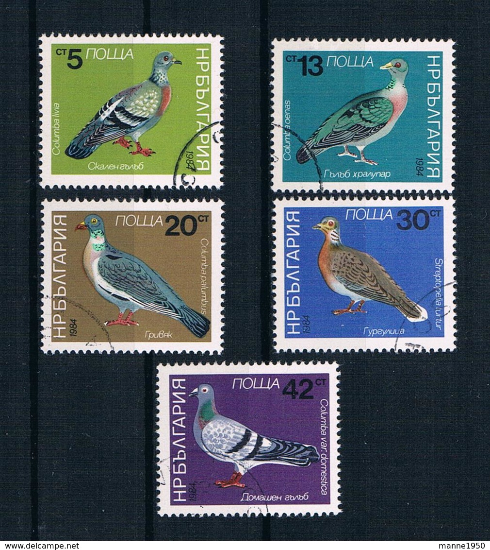 Bulgarien 1984 Vögel Mi.Nr. 3273/77 Kpl. Satz Gestempelt - Usati