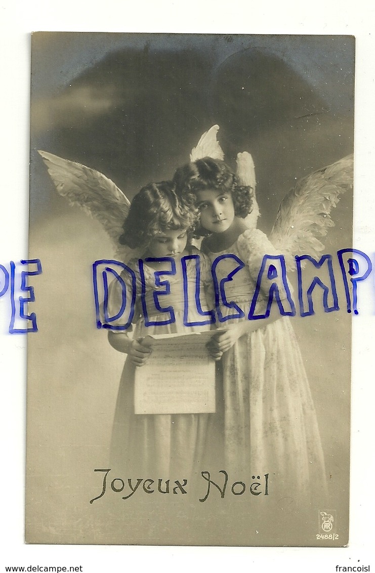 Photographie Montage. Deux Petits Anges . 1910 - Autres & Non Classés