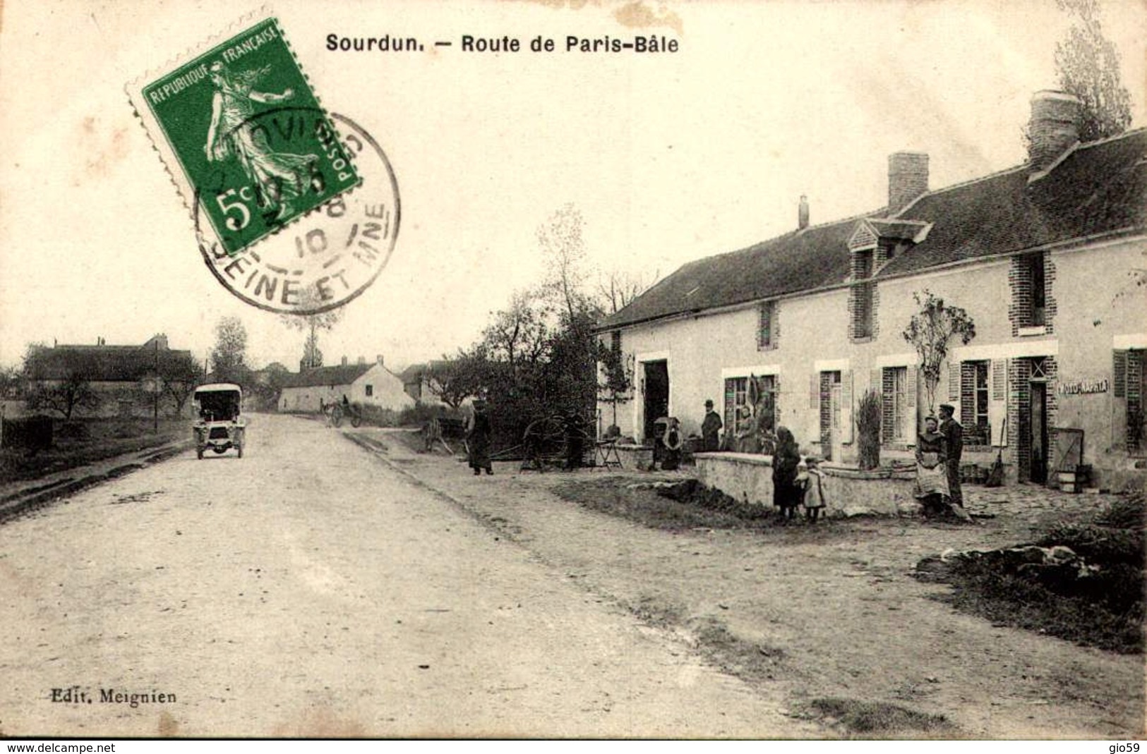 [77] Seine Et Marne .// SOURDUN / ROUTE DE  PARIS. BALE - Autres & Non Classés