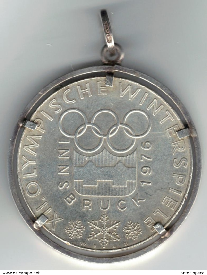 AUSTRIA 1974 Moneta D'argento 100 Scellini Olimpiadi Invernali Innsbruck '76 Weight / Peso: 28 Gr  Diametro: 36MM - Austria