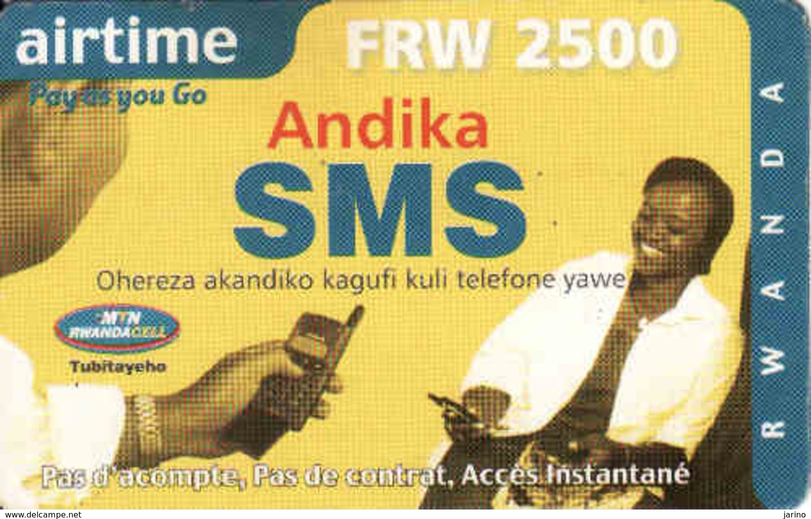 Rwanda, Airtime FRW 2500 - Ruanda