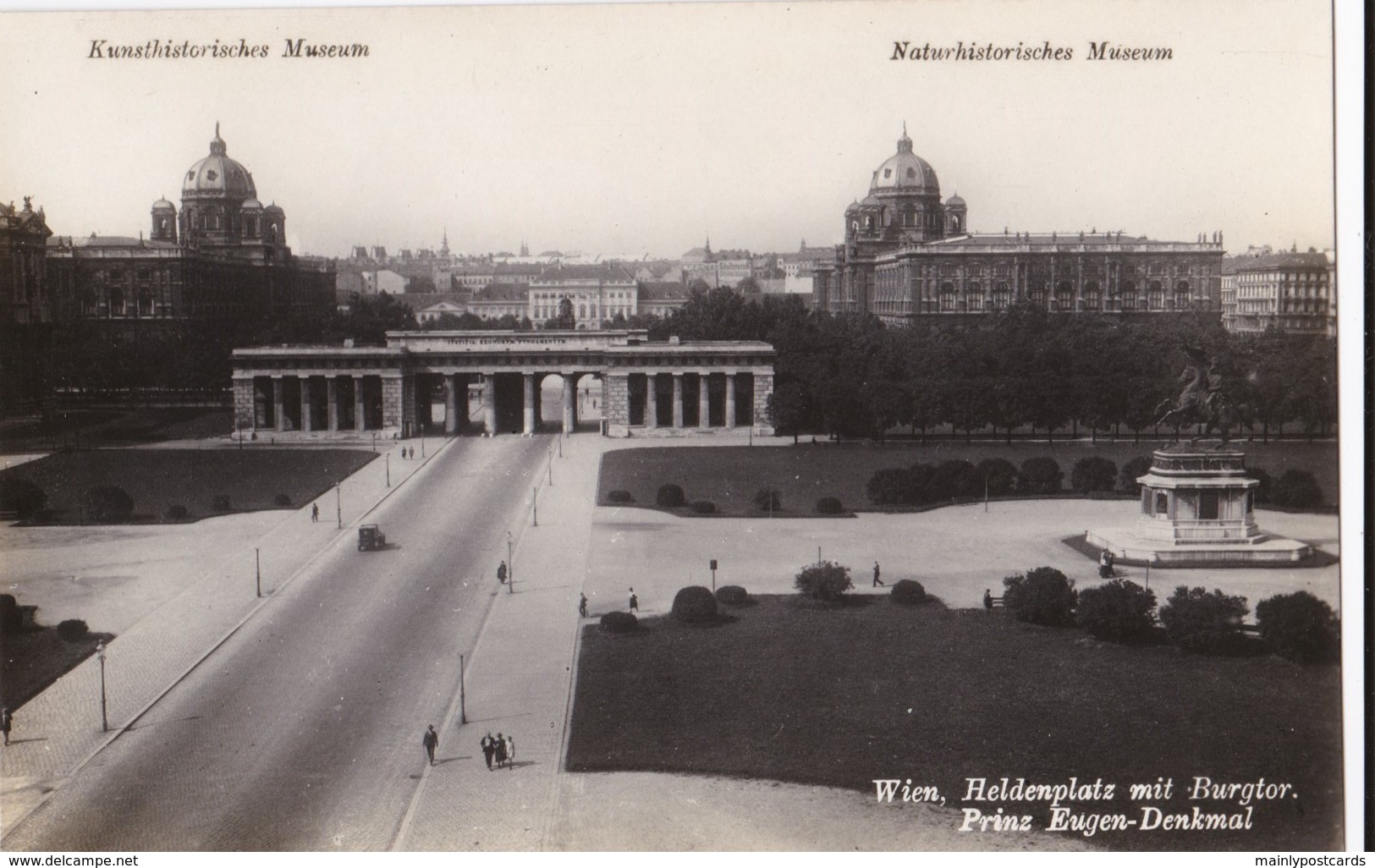 AO73 Wien, Heldenplatz Mit Burgtor, Prinz Eugen Denkmal - RPPC, Museums - Museums