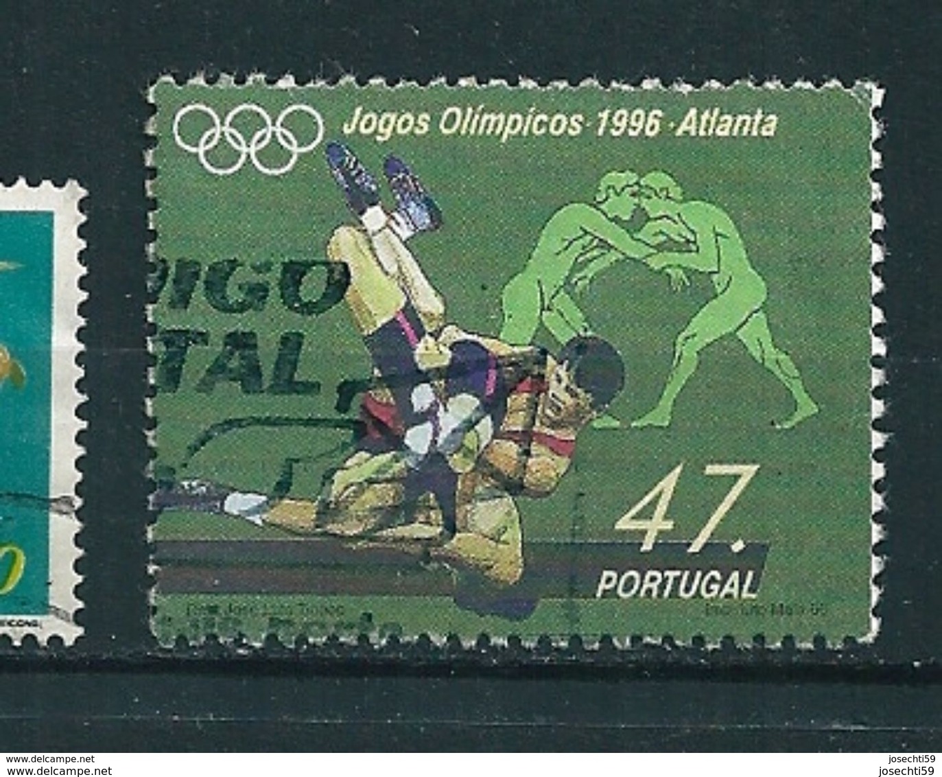 N° 2106  JO  Jeux Olympique D'Atlanta 1996 Lutte    Timbre Portugal 1996 Oblitéré - Oblitérés