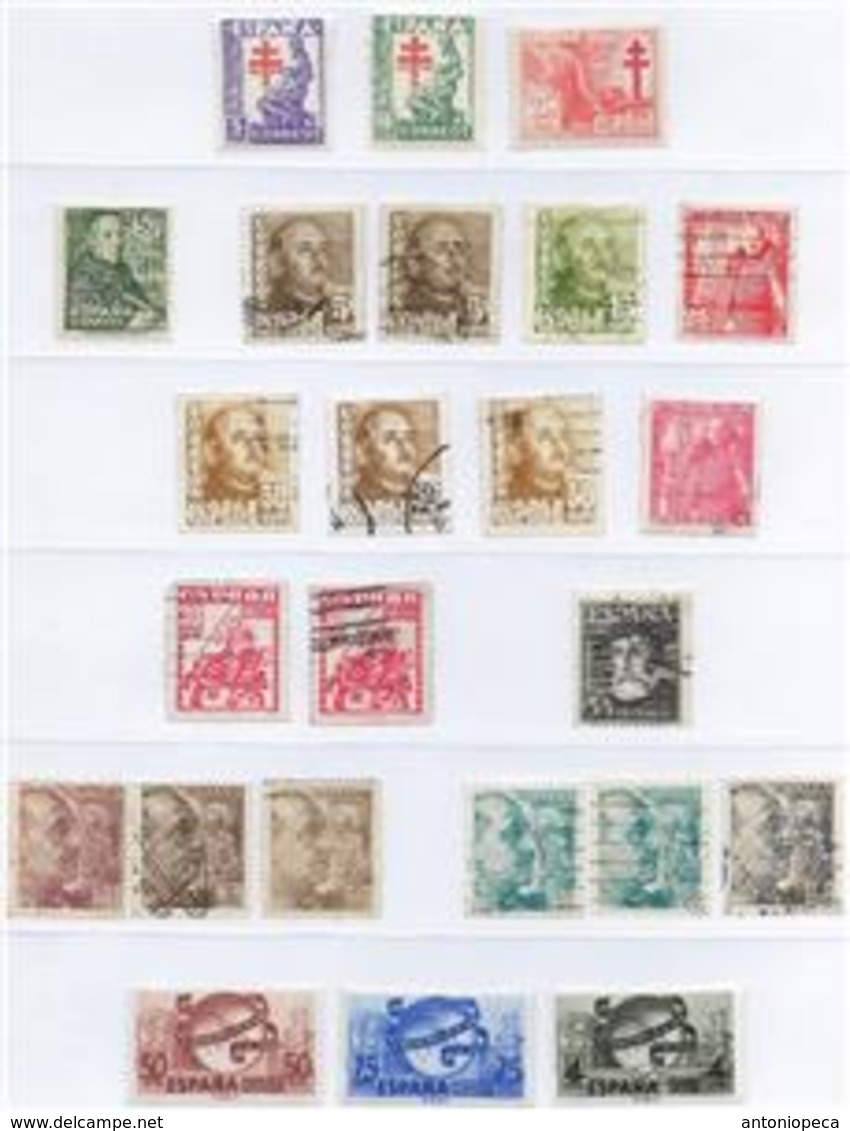 SPAGNA 1900/1960 Collezione Ampia, Interessante E Intatta Di 245v Nuovi Con Traccia Di Linguella/usati Molto Bell - Nuovi