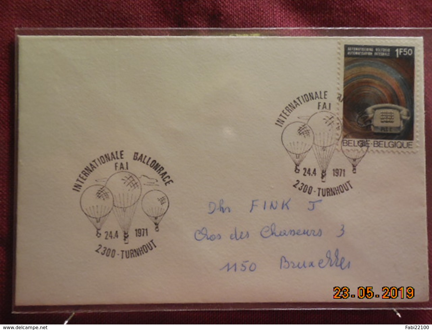 Lettre De 1971 à Destination De Bruxelles (international Ballonrace) - Lettres & Documents