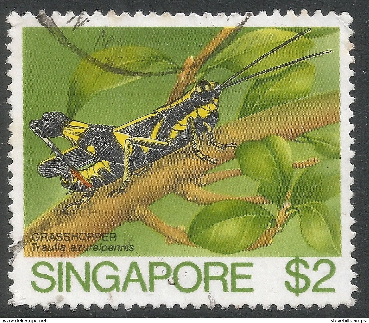 Singapore. 1985 Insects. $2 Used. SG 500 - Singapore (1959-...)