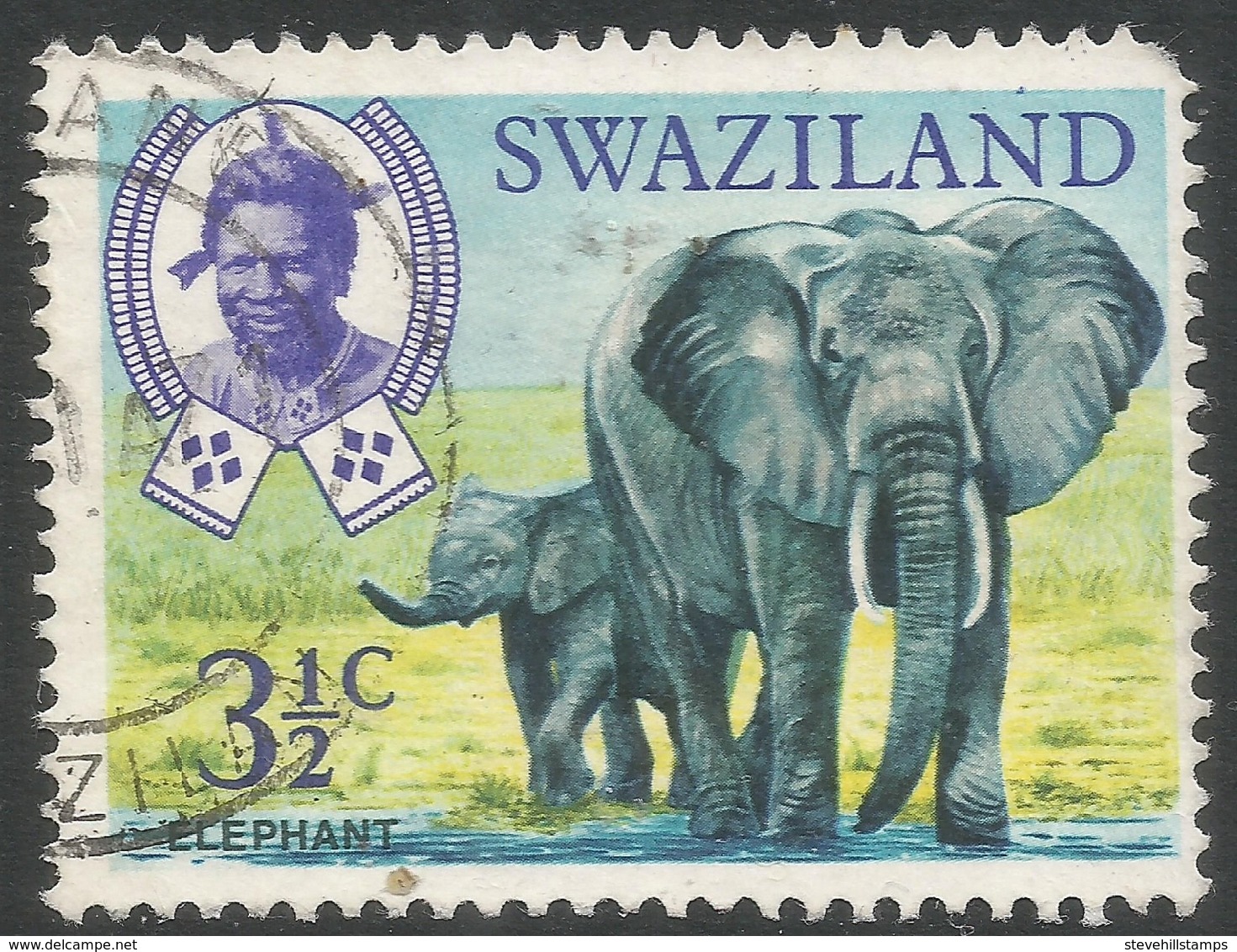 Swaziland. 1968 Animals. 3½c Used. SG 165 - Swaziland (1968-...)