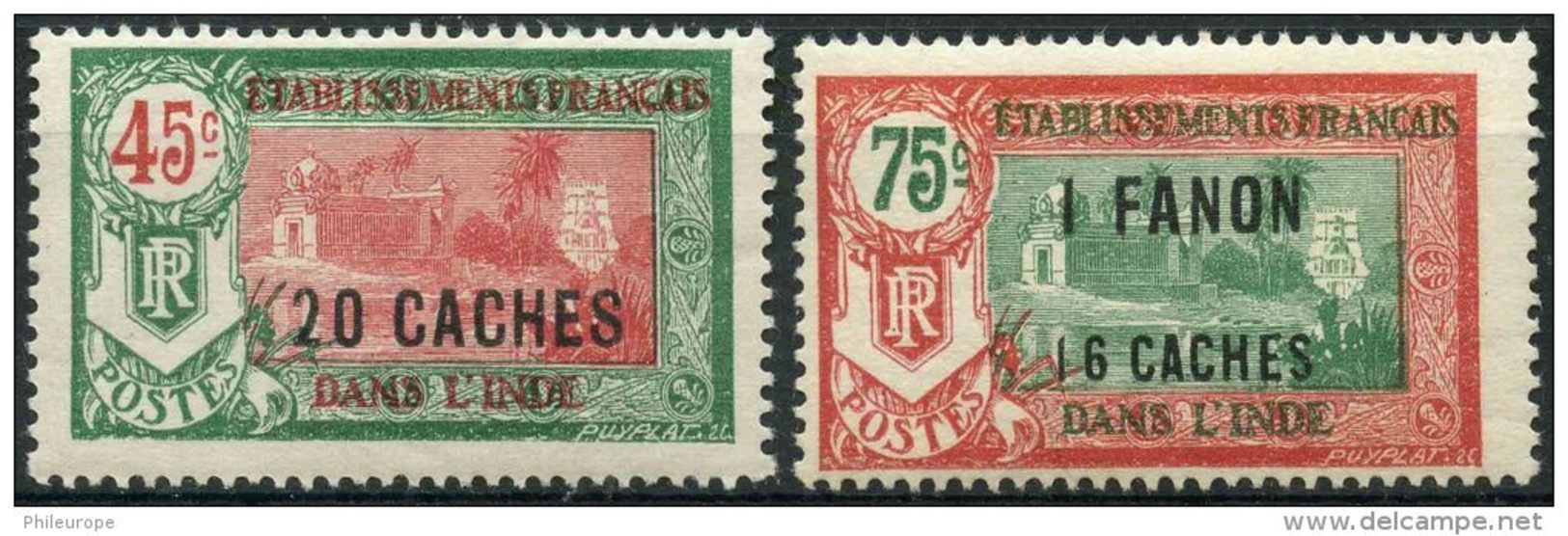 Inde (1927) N 79 à 80 * (charniere) - Unused Stamps
