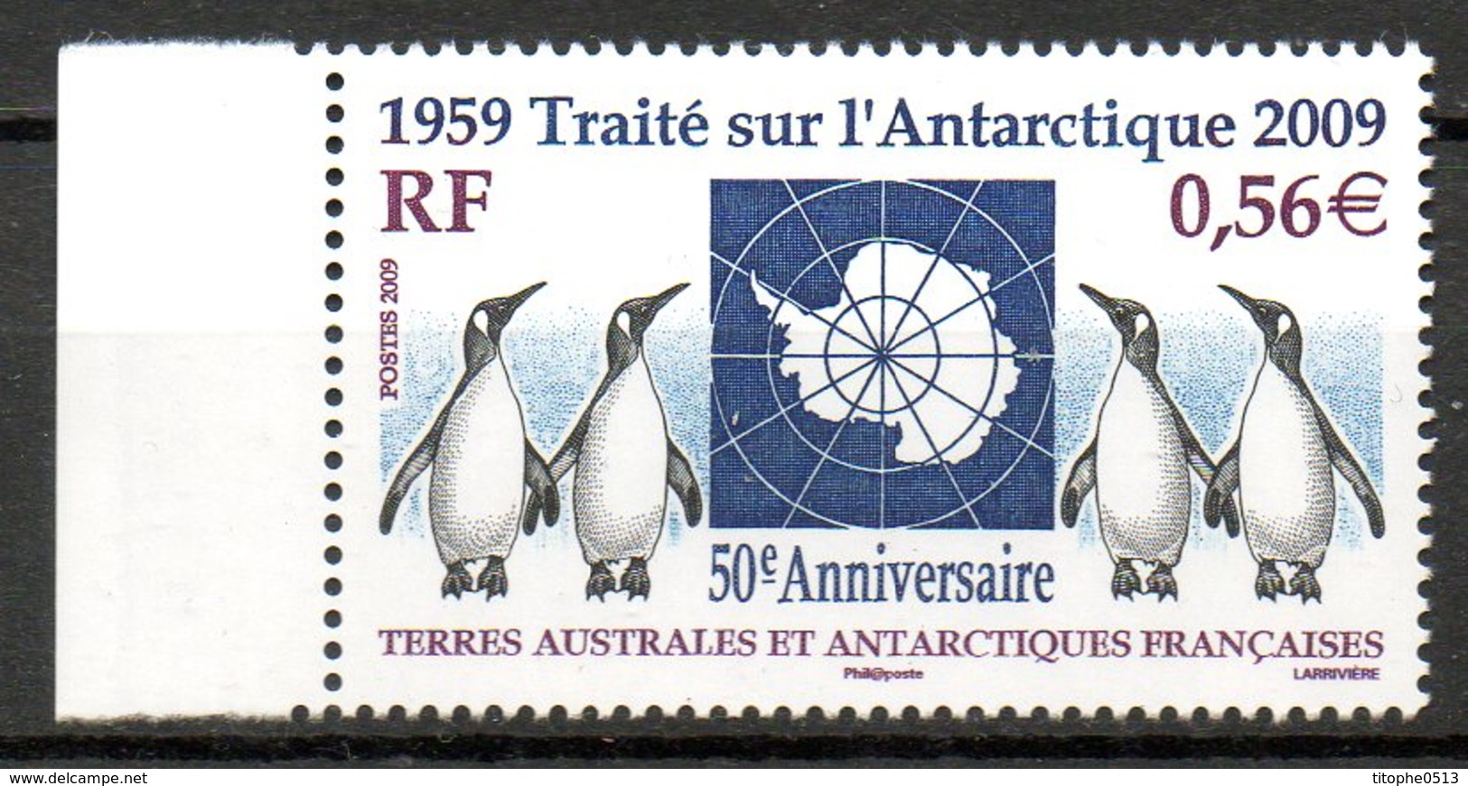 TAAF. N°551 De 2009. Traité Sur L'Antarctique. - Traité Sur L'Antarctique