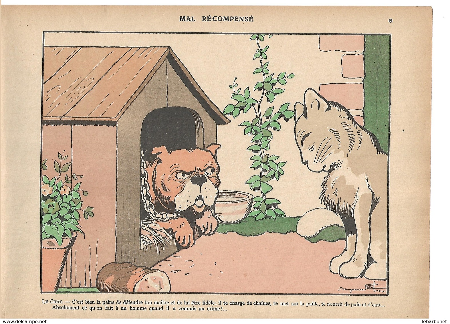 Illustrations De Benjamin Rabier    3 Numéros  7 Euros  Mal Récompensé - Le Piège - Le Bon Chien - Collections