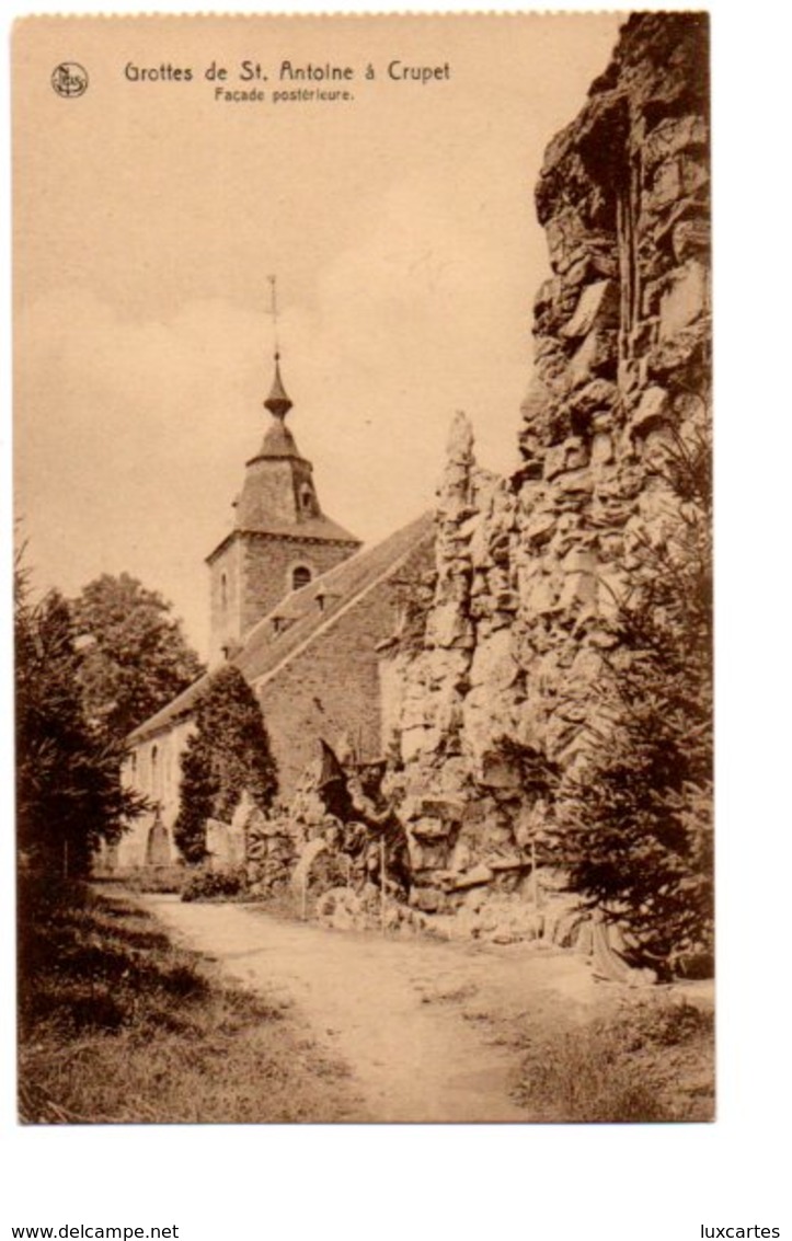 GROTTES DE ST. ANTOINE A CRUPET. FACADE POSTERIEURE. - Autres & Non Classés