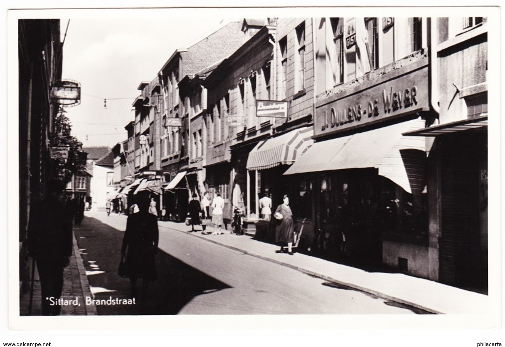 Sittard - Brandstraat Met Winkel J. Dullens Wever - Sittard