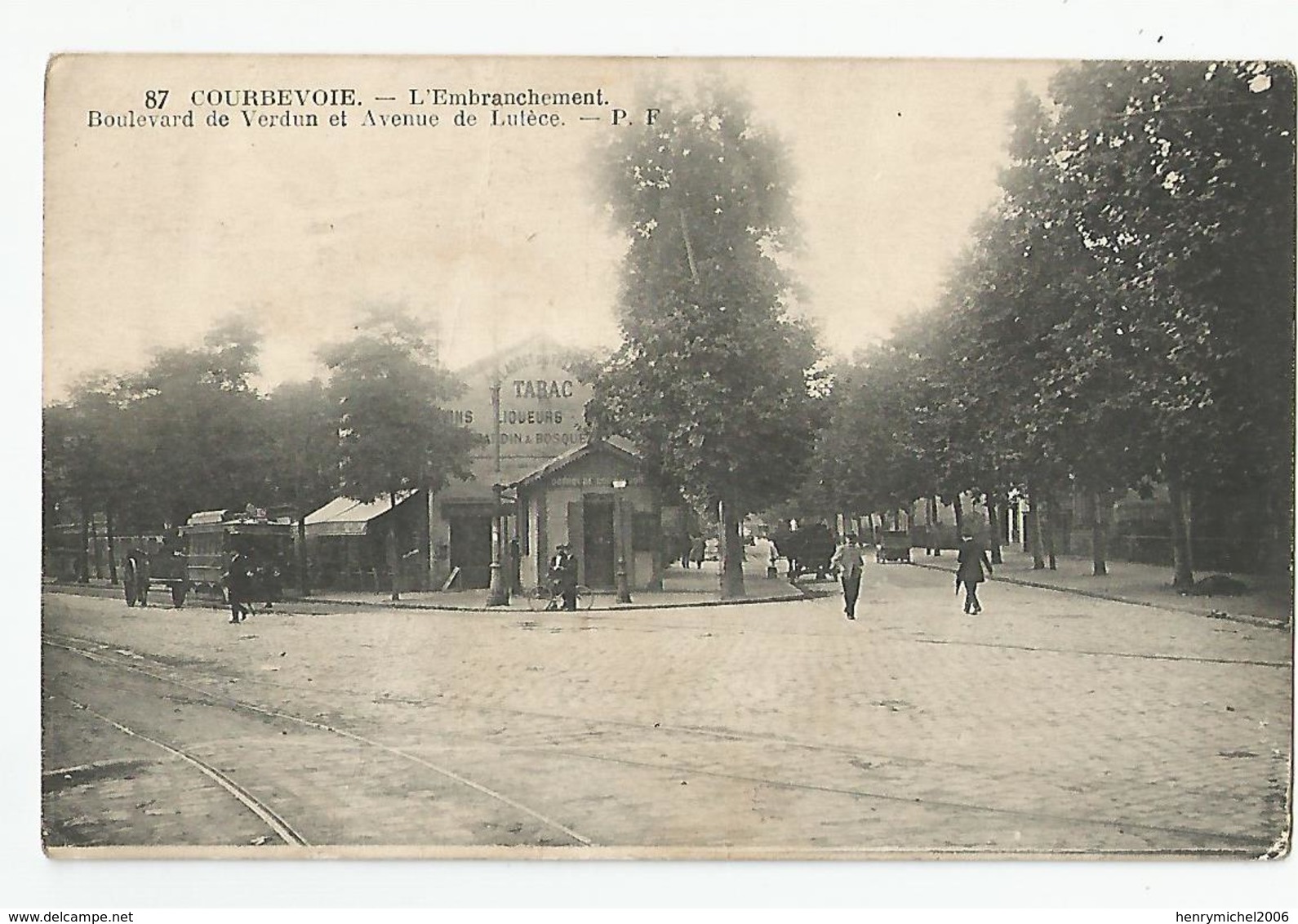 92 Courbevoie L'embrachement Bvd De Verdun Et Avenue De Lutèce Tabac Tramway - Courbevoie