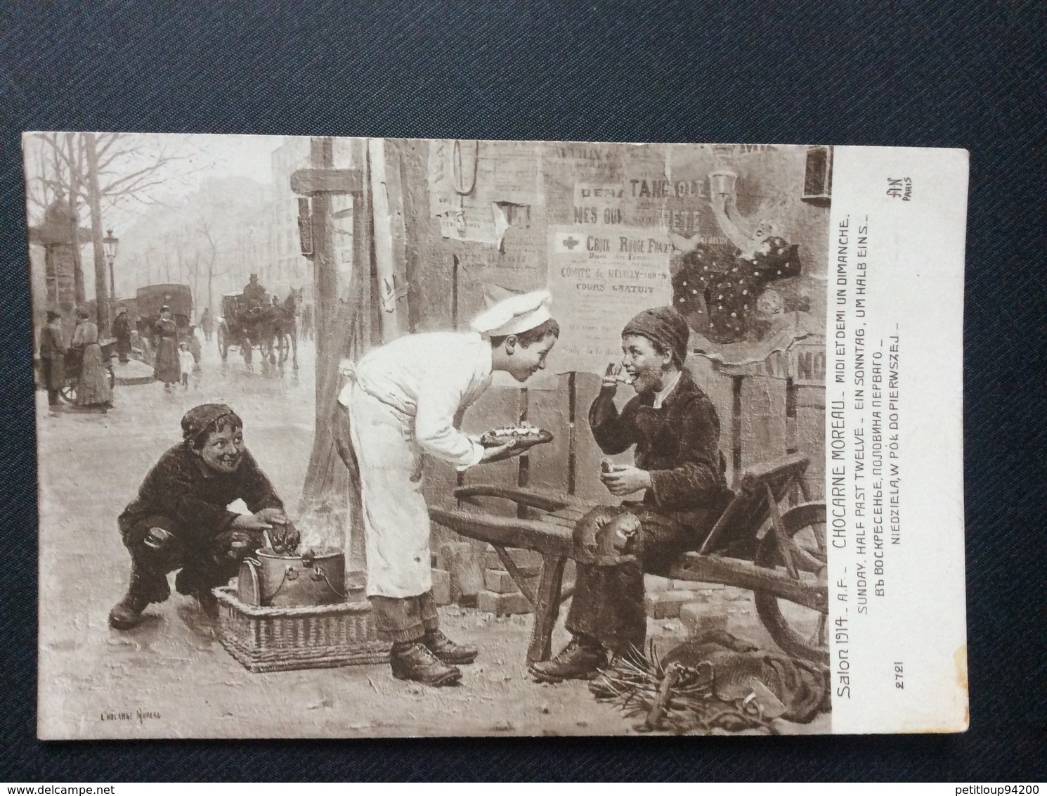 CARTE POSTALE  SALON 1914  CHOCARNE MOREAU  Midi Et Demi Un Dimanche - Scènes & Paysages