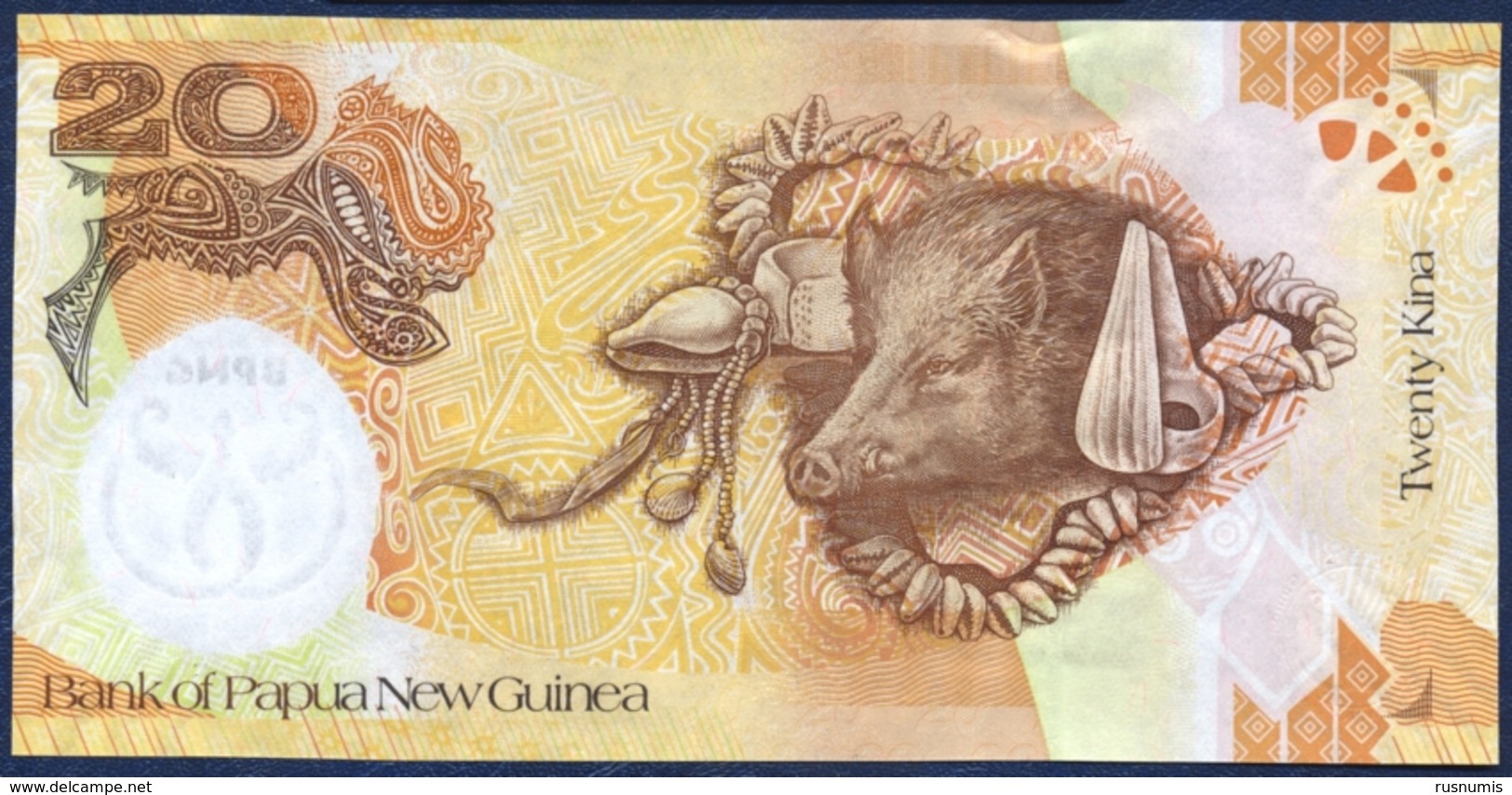 PAPUA NEW GUINEA 20 KINA P-36 COMMEMORATIVE 35th Anniversary Bank Of Papua New Guinea 2008 UNC - Papua Nuova Guinea