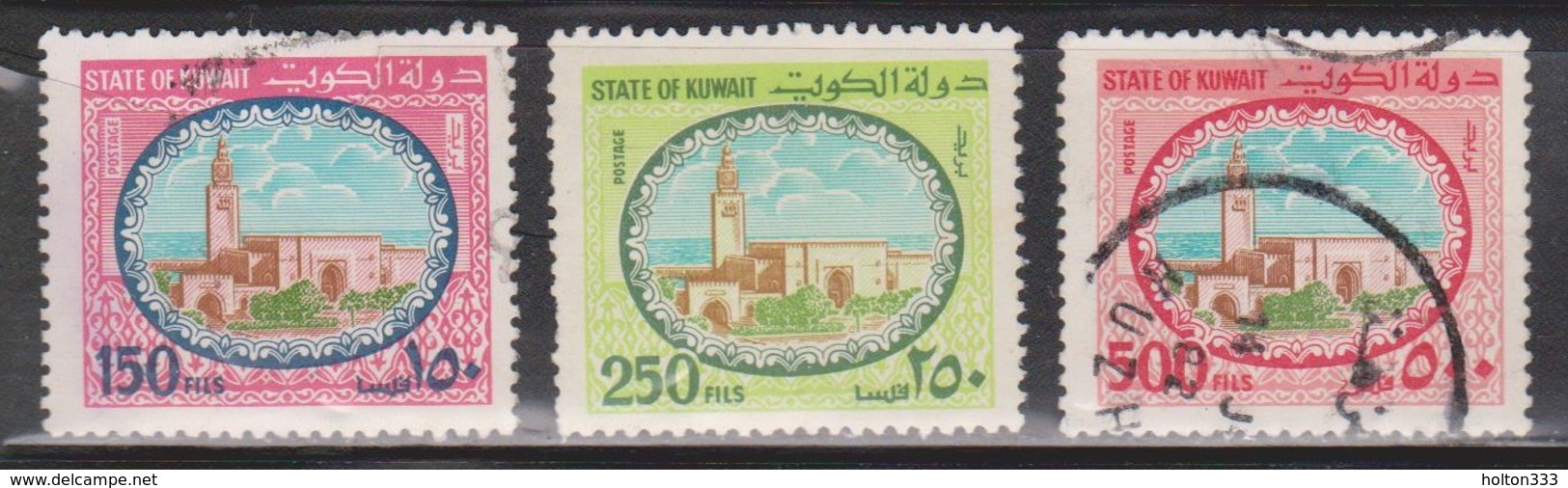 KUWAIT Scott # 864, 866-7 Used - Sief Palace - Kuwait