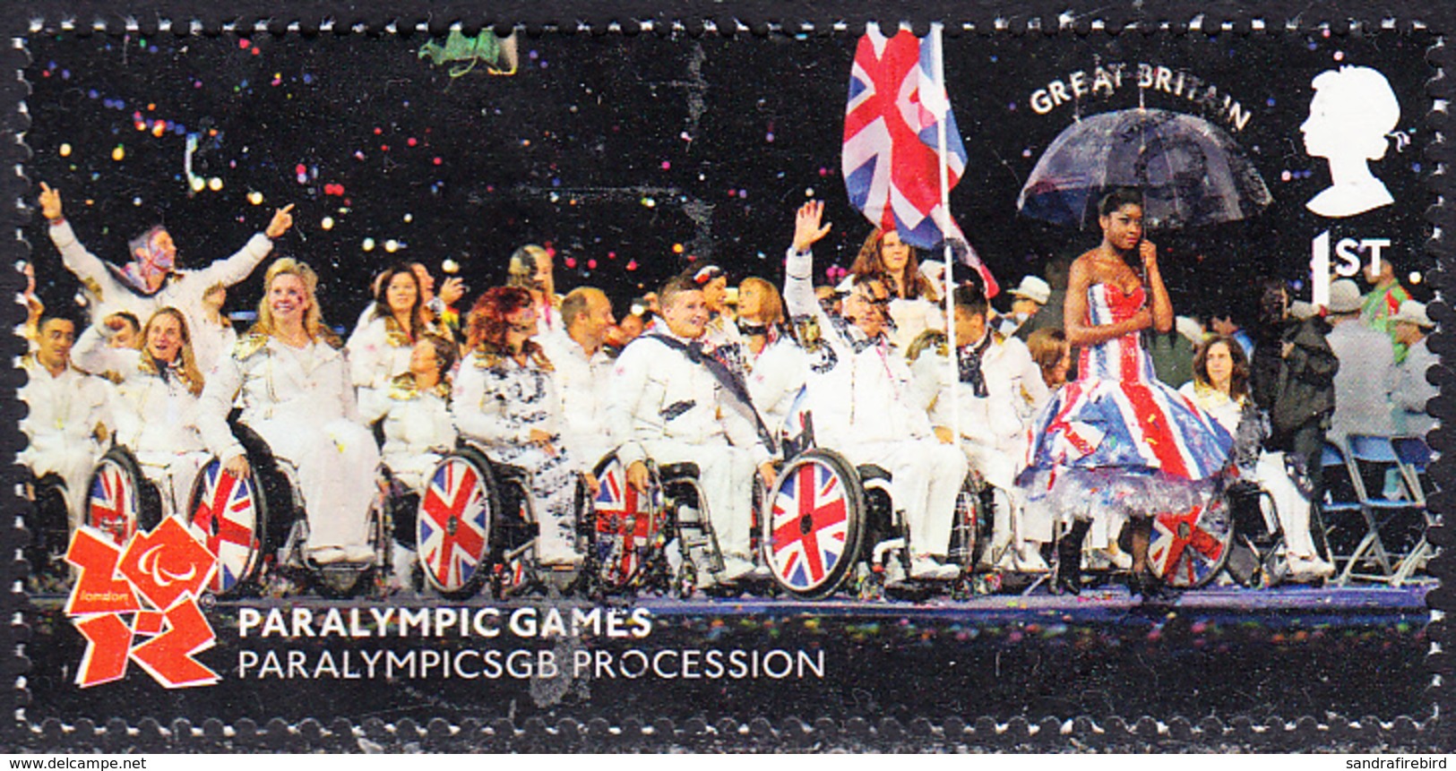 2012   Summer Olympic And Paralympic Games 2012 - London - Victoria Pendleton - Paralympic Game Procession  1st SG3406b - Used Stamps