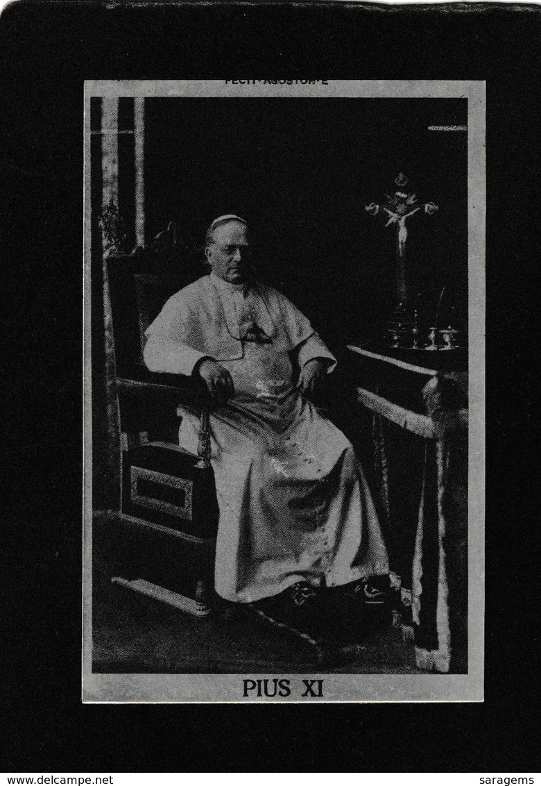 Vatican-Pope Piys X1 - Antique Aluminum Postcard - Vatican