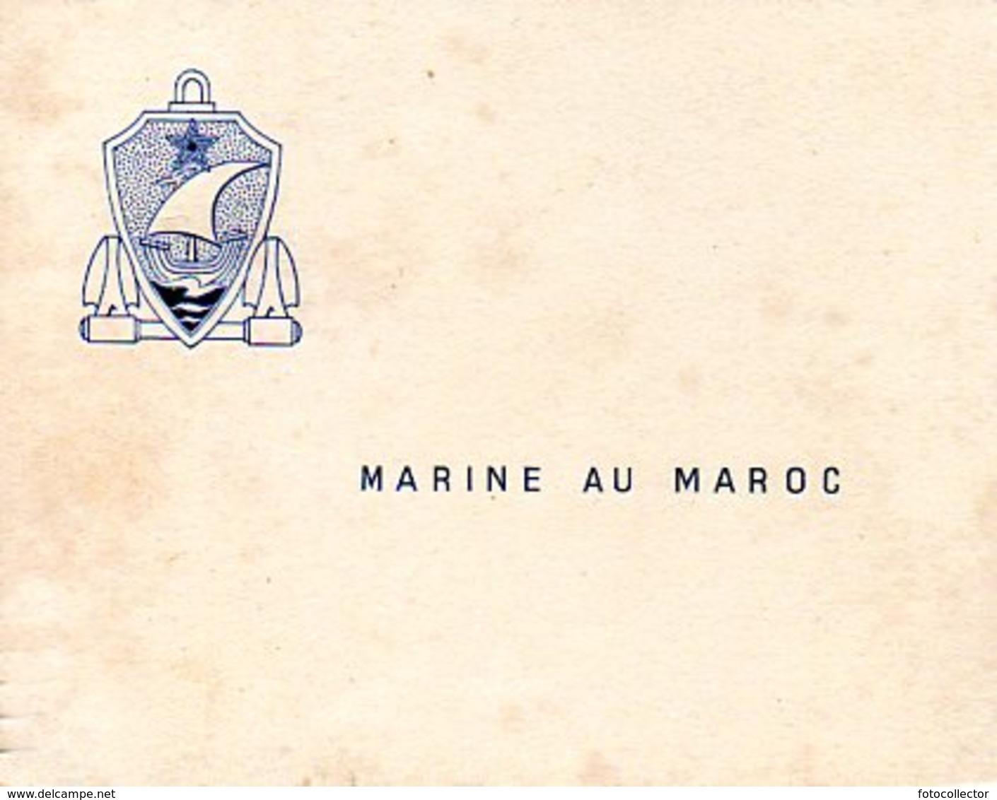 Carte De Voeux Marine Au Maroc - Guerre, Militaire