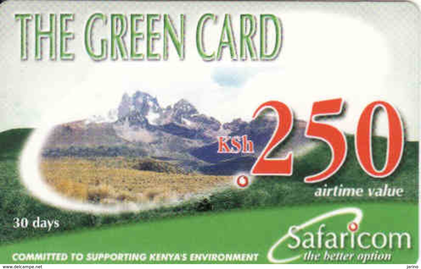 Kenya, Green Card 250, Safaricom - Kenya