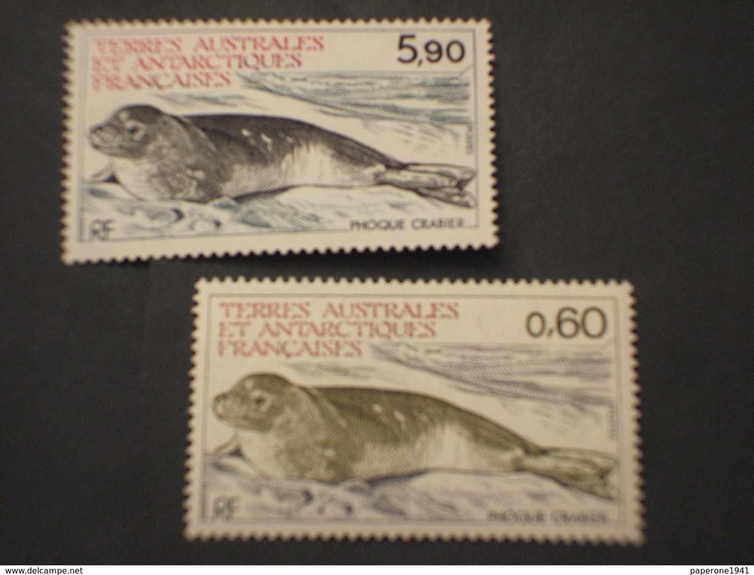 T.A.A.F. - 1984 FAUNA 2 VALORI  - NUOVI(++) - Unused Stamps