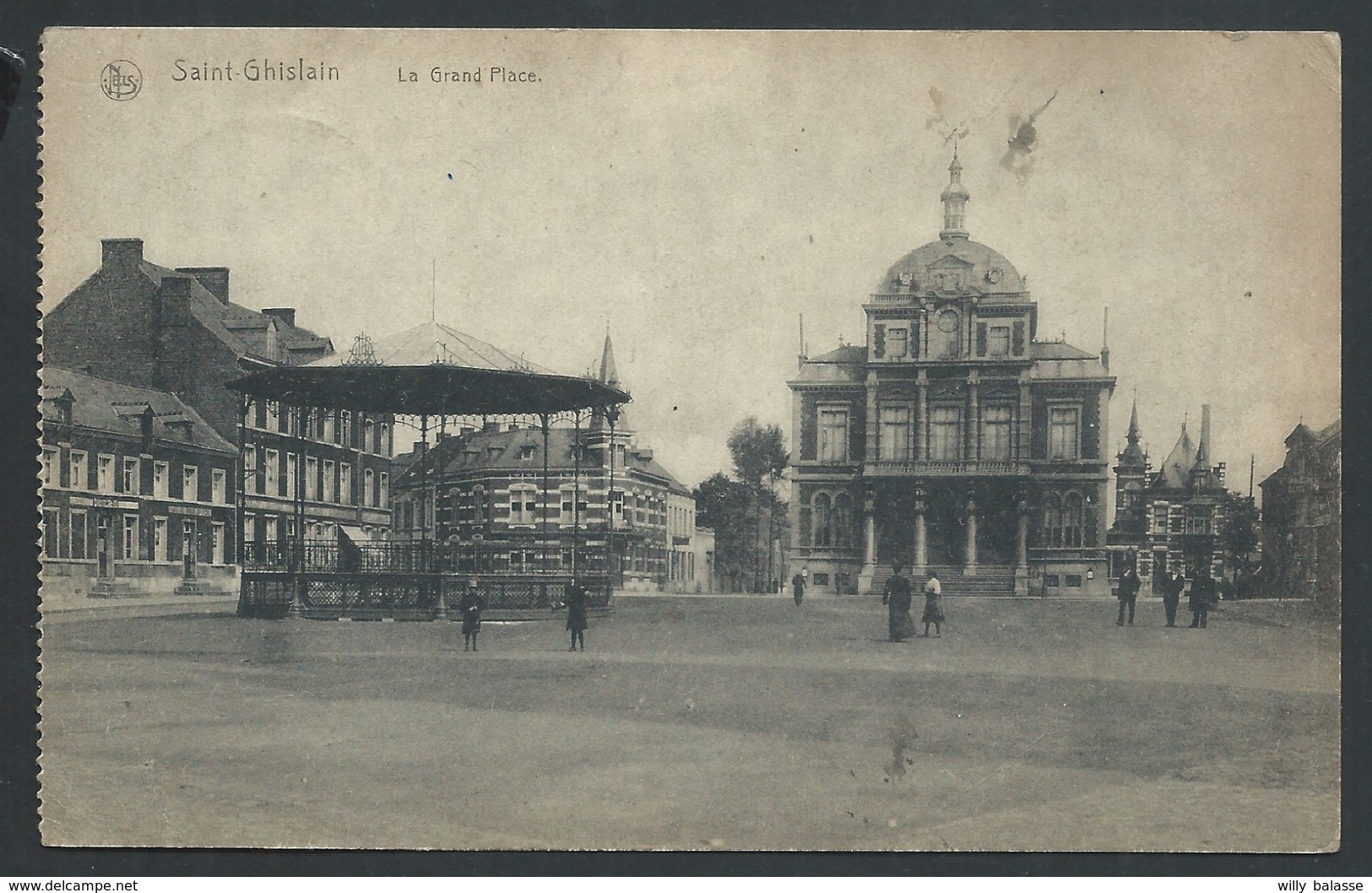 +++ CPA - SAINT GHISLAIN - La Grand'Place - Nels - Kiosque   // - Saint-Ghislain