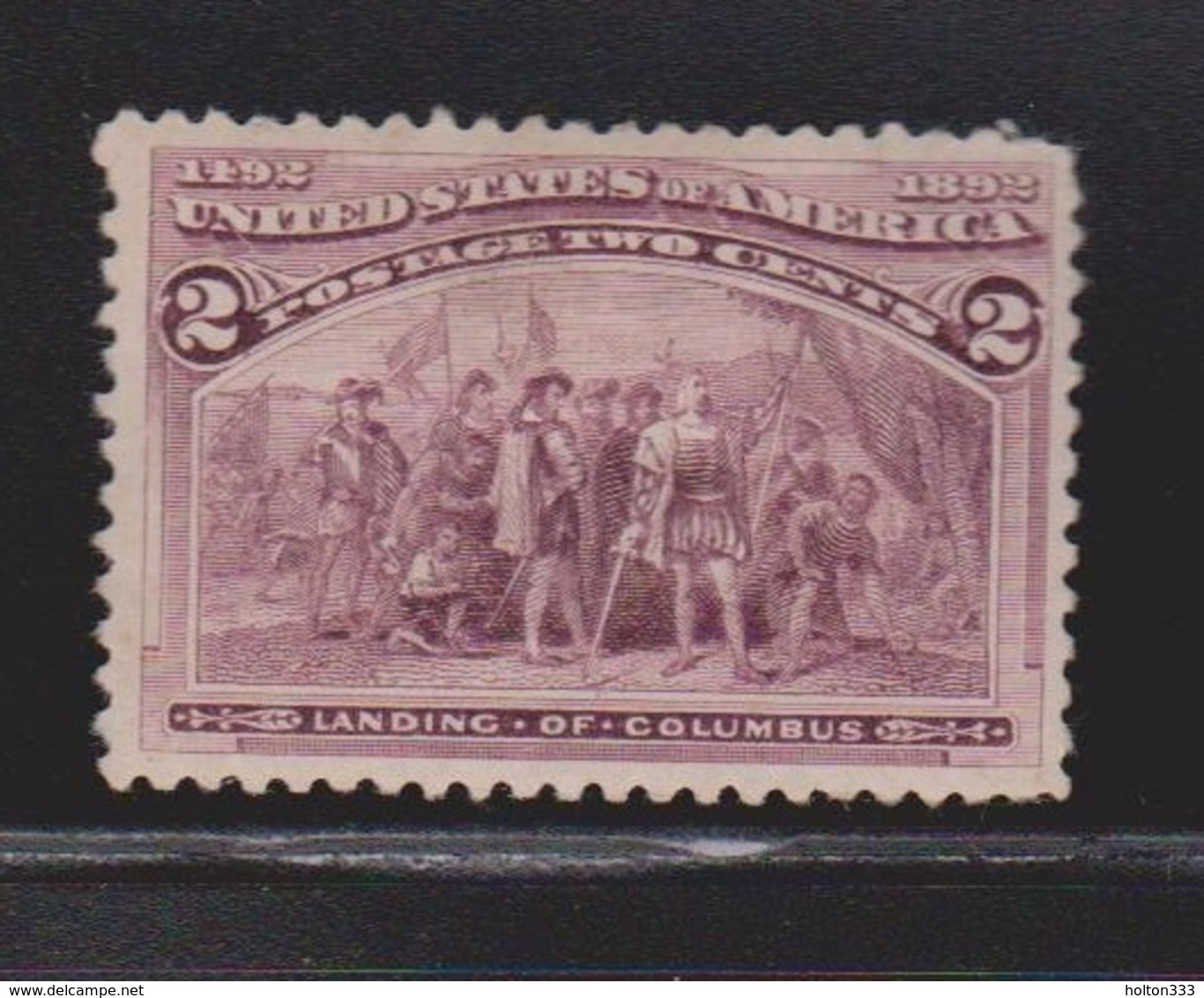 USA Scott # 231 MH - Landing Of Columbus - Unused Stamps