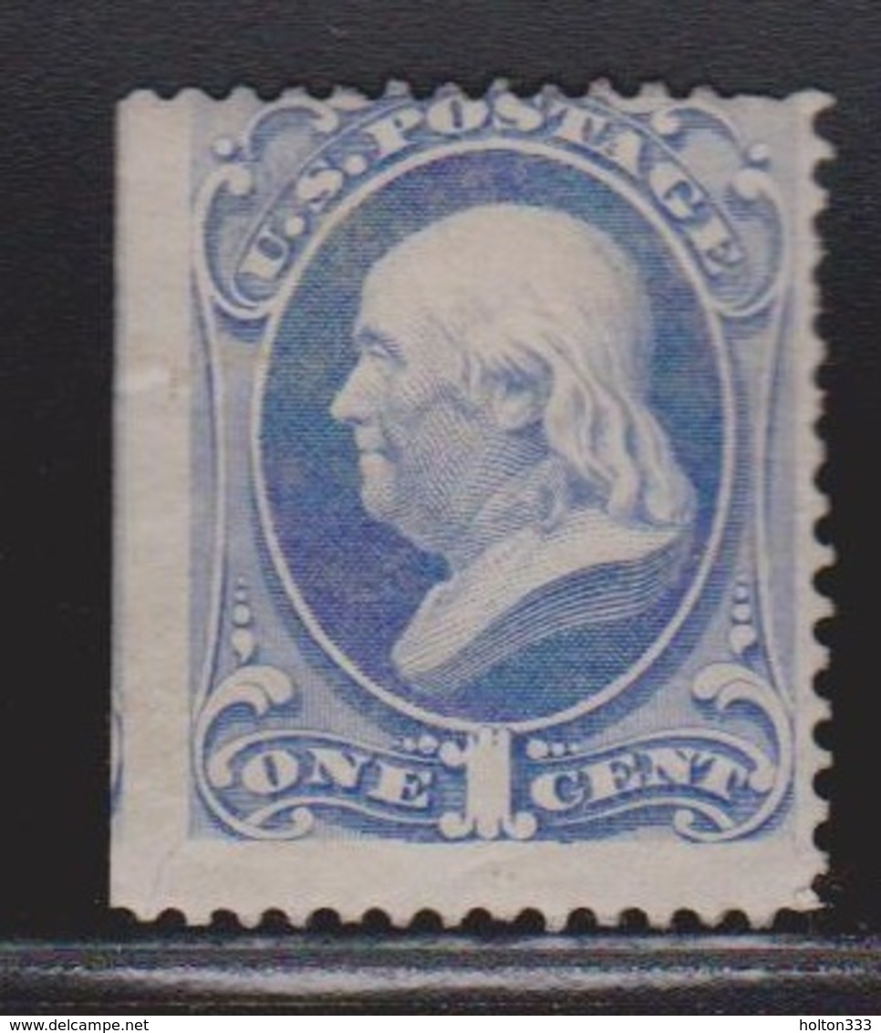 USA Scott # 156 MH - Benjamin Franklin - Hinge Remnant & Disturbed Gum - Unused Stamps