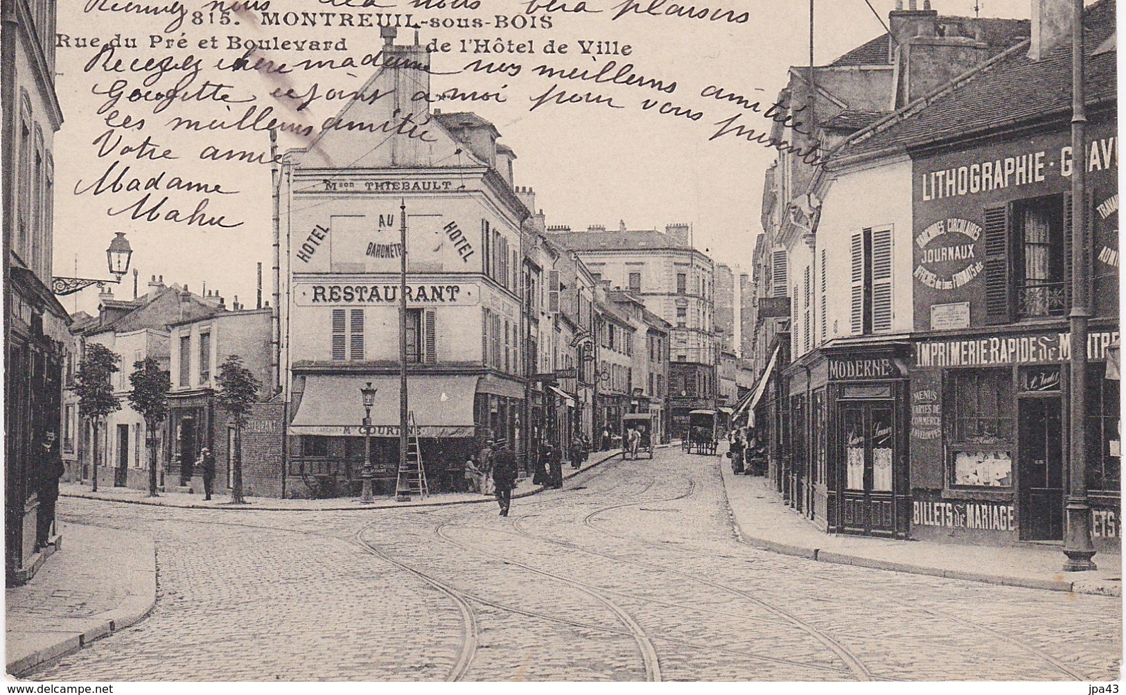 MONTREUIL SOUS BOIS Rue Du Pre - Montreuil