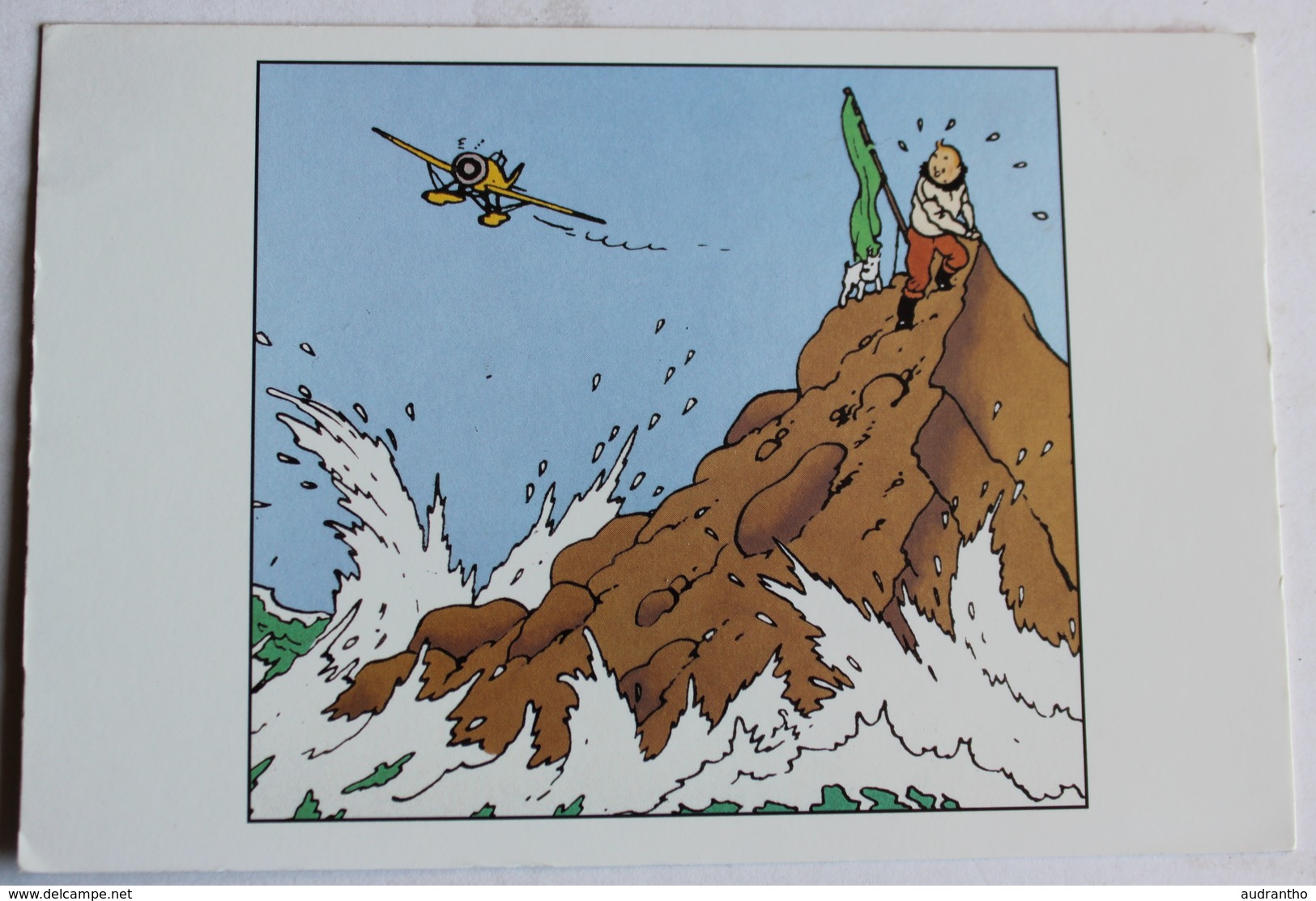 Carte Postale Tintin Et Milou L'étoile Mystérieuse Moulinsart Sundancer éditions Hazan - Bandes Dessinées